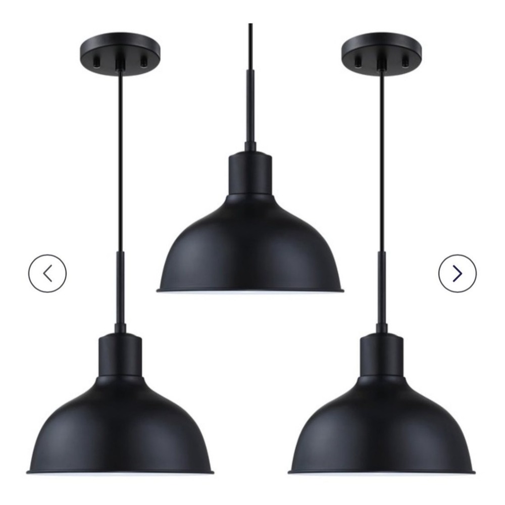 3 Pack 1 Light Kitchen Island Hanging Vintage Pendant‎ Light Fixtures,Industrial